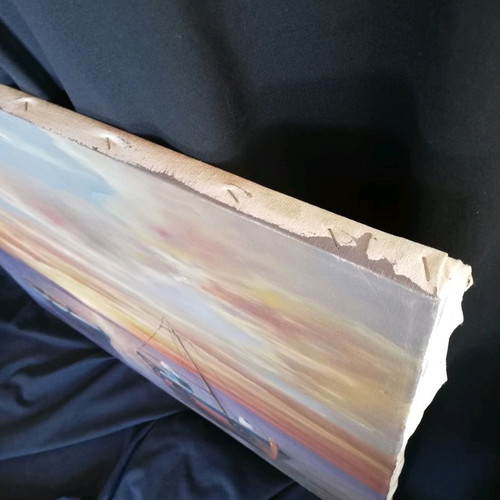 Painting by Yan. Zafeiris used 60x70 cm without frame