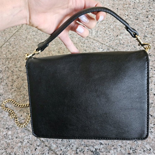Trussardi Jeans bag like new, black with gold details