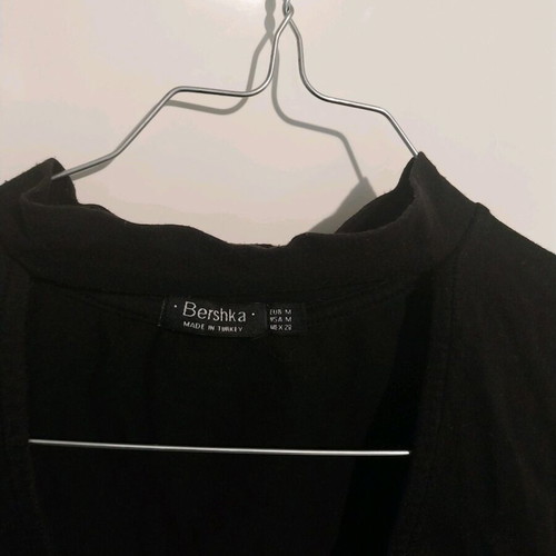 Bershka sleeveless shirt used, black, size M