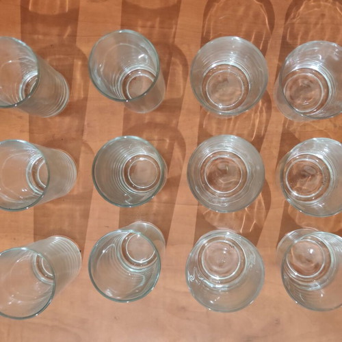 Pasabahce Alanya glass set, 12 pieces, new, heavy glass