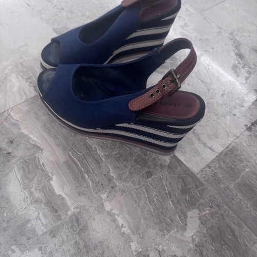 White and blue sandals size 38 like new
