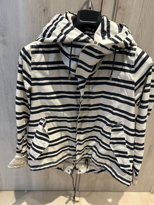 Zara navy blue marinière jacket, medium size