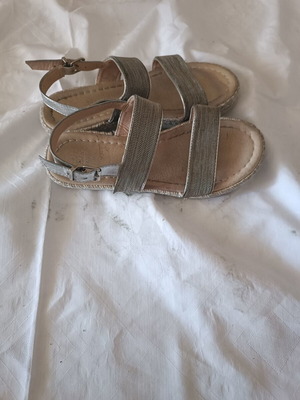 Women's sandals like new, size 35, beige and gray