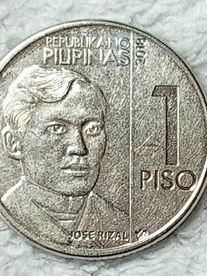 Philippines 1 Piso Coin used KV82-70-75 2018