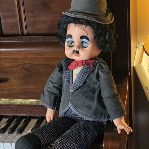 Charlie Chaplin doll, Charlotte, collectible, 1960s-1970s