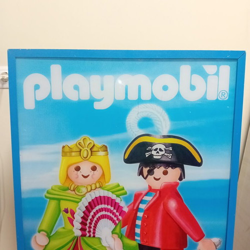 Playmobil illuminated sign used, 60×60×14 cm