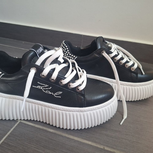 Karl Lagerfeld Paris women sneakers size 37 like new, black