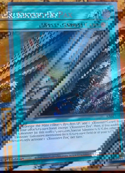 2) Exosister Pax (Super Rare, Yugioh)