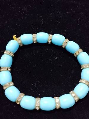 Elastic bracelet used, blue