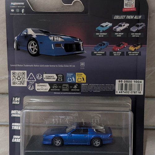 Majorette 1985 Chevrolet Camaro νέο μεταλλικό μοντέλο