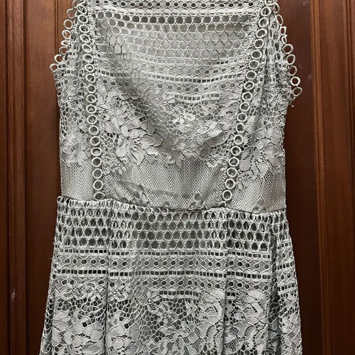 H & M midi dress used, romantic mint color, size 36