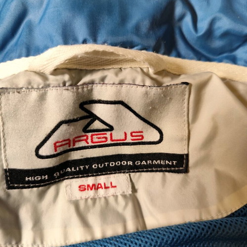 Argus windbreaker jacket used, size S, turquoise