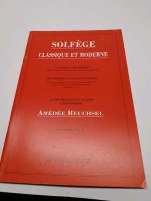 Solfege Reuchsel 3 new, melodic exercises