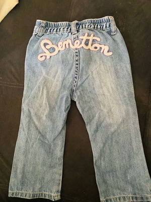 Benetton girls' jeans like new
