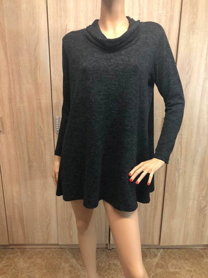 Blousedress size L like new, black and grey