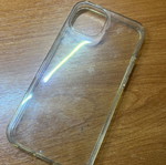 iPhone 13 case semi-transparent, like new
