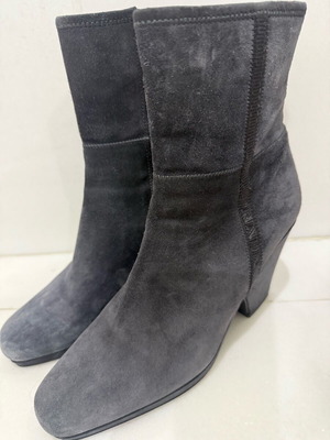 Prada grey suede ankle boots used, size 39-40