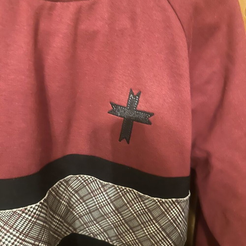 Crossover men's sweatshirt like new, burgundy, size S