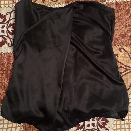 Satin corset like new, black, size S