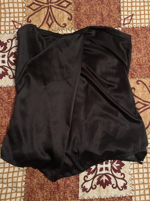 Satin corset like new, black, size S