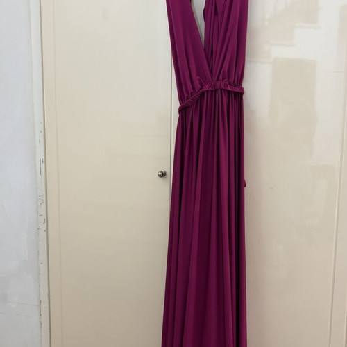 Allium Magenta Nash Maxi Dress new, one size