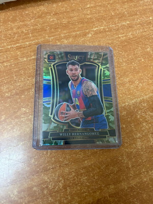 2025-26 Select EuroLeague Willy Hernangomez Premier Green Camo Prizm Card