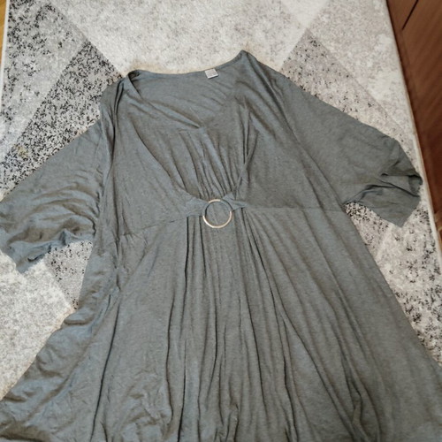 Grey tunic dress, plus size
