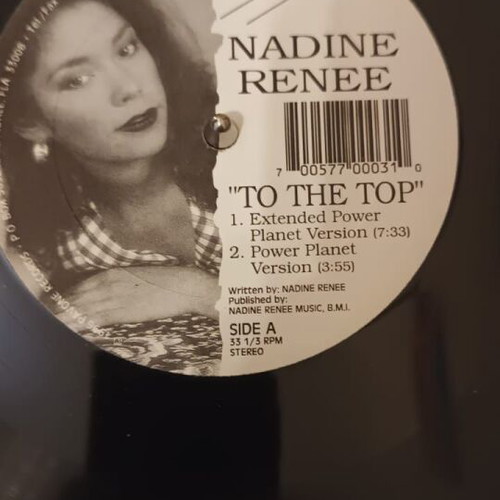 Nadine Renee To The Top 12” vinyl like new, electronic