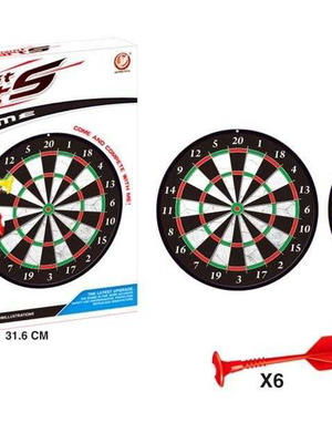 Magnetic dartboard game with 6 darts new