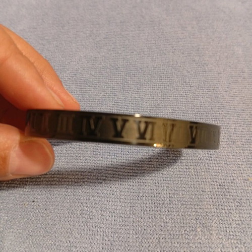 Men's stainless steel bracelet black matte new