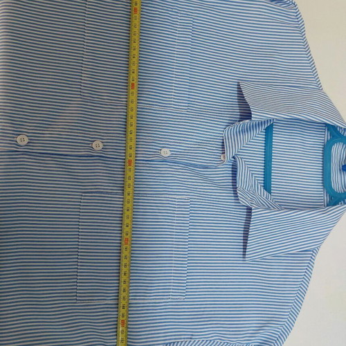 Women's shirt new, size L, white and blue