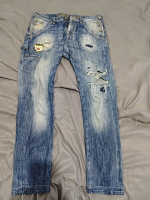 Staff denim pants used, size L