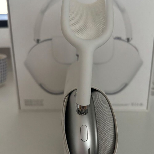 Apple AirPods Max headphones with Smart Case, silver and white
