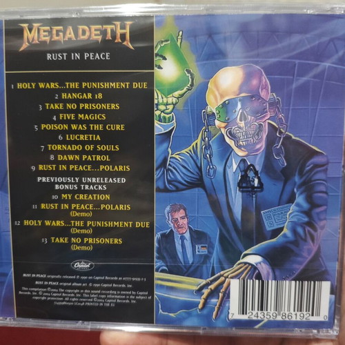 Megadeth Rust In Peace CD remastered sealed with 4 bonus tracks