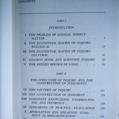 Logic The Theory of Inquiry used with cover wear