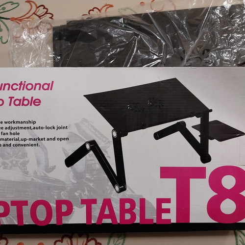 Laptop stand new with cooling and mouse frame