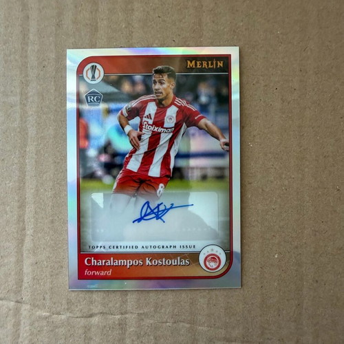 Topps Merlin Rookie Charalampos Kostoulas autograph Olympiacos like new