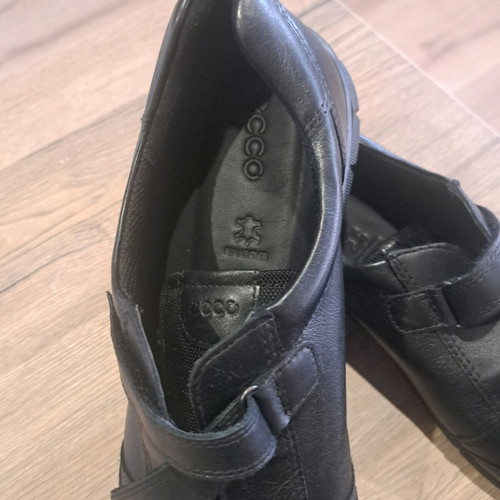 Ecco men's leather shoes like new, casual, size 42, black
