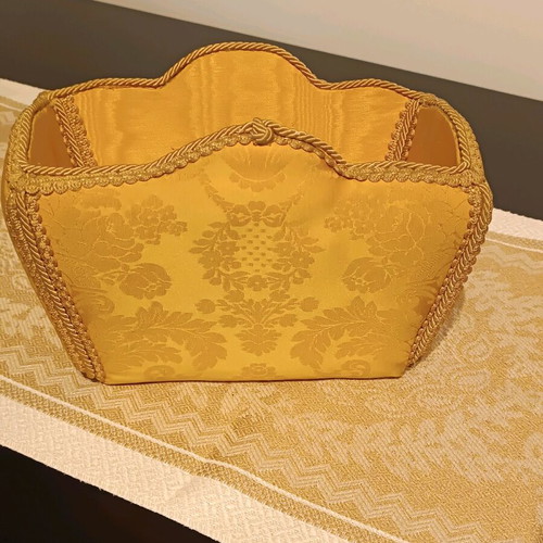 Elegant decorative basket used with embossed design