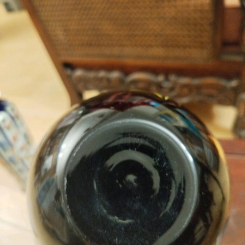 Glass vase used, height 13cm