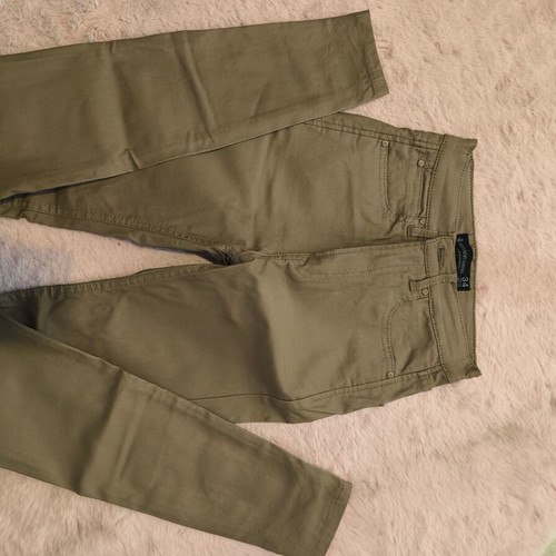 Stradivarius beige leather pants XS 34 used