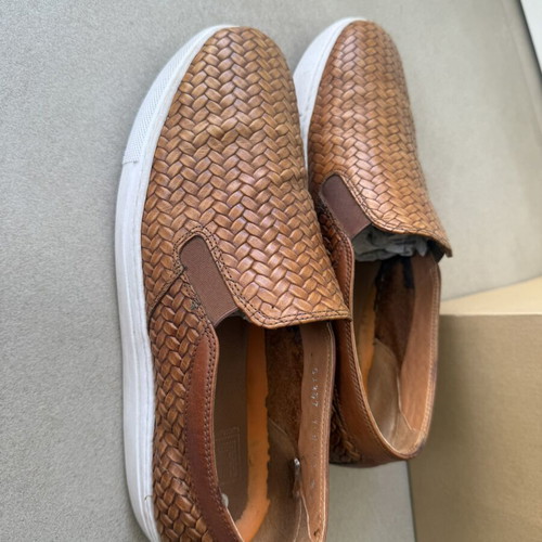 Slip On men's shoes used, size 43, brown casual