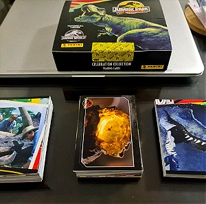 2 set Jurassic park 30th anniversary panini cards collection!