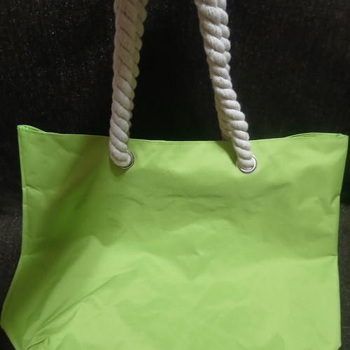 Beach bag new, green, 48×37 cm