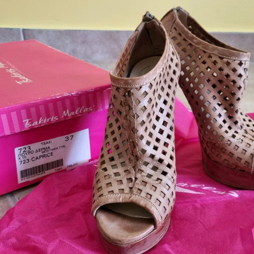 Tsakiris Mallas boots used, leather, size 37, brown