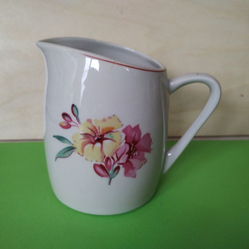 Porcelain tea set used like new, 11 pieces, vintage floral decor