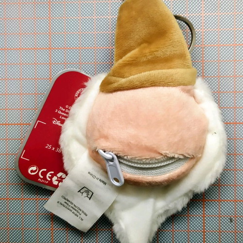 Disney keychain wallets with Grumpy and Dopey new, multicolor
