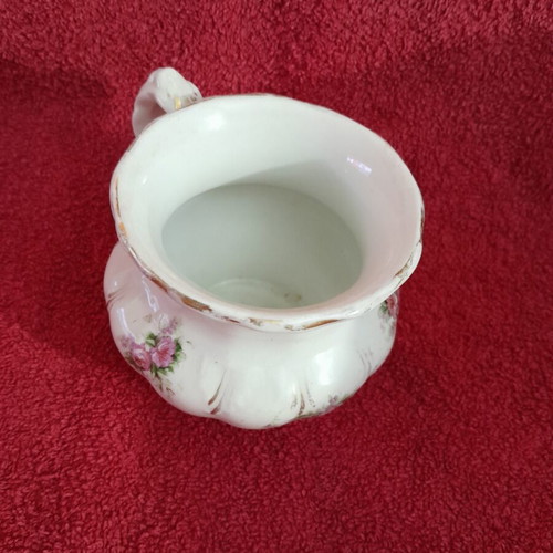 Sevres porcelain teapot used, height 9.5cm, diameter 9cm
