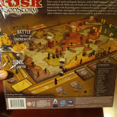 Risk Godstorm board game new, strategy and battle theme