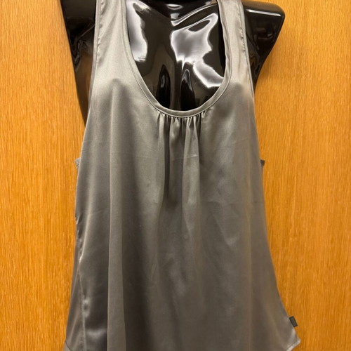 Vans satin loose sleeveless blouse like new, gray, size S